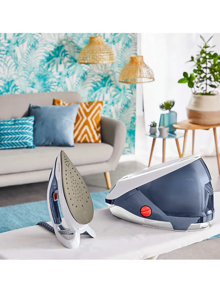 Tefal Bügeleisen|Klima & Haushalt<Dampfbügelstation GV9225 "Pro Express Protect" in Blau/ Weiß