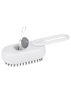Edco Hunde<Dampfbürste in Weiß - (B)10,5 x (H)5,5 x (T)6,7 cm