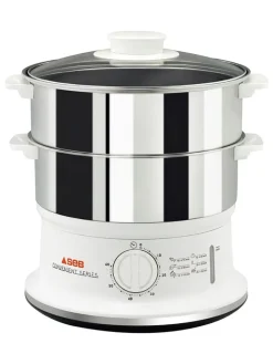 Tefal Küchenelektronik<Dampfgarer "VC1451" in Silber/ Weiß