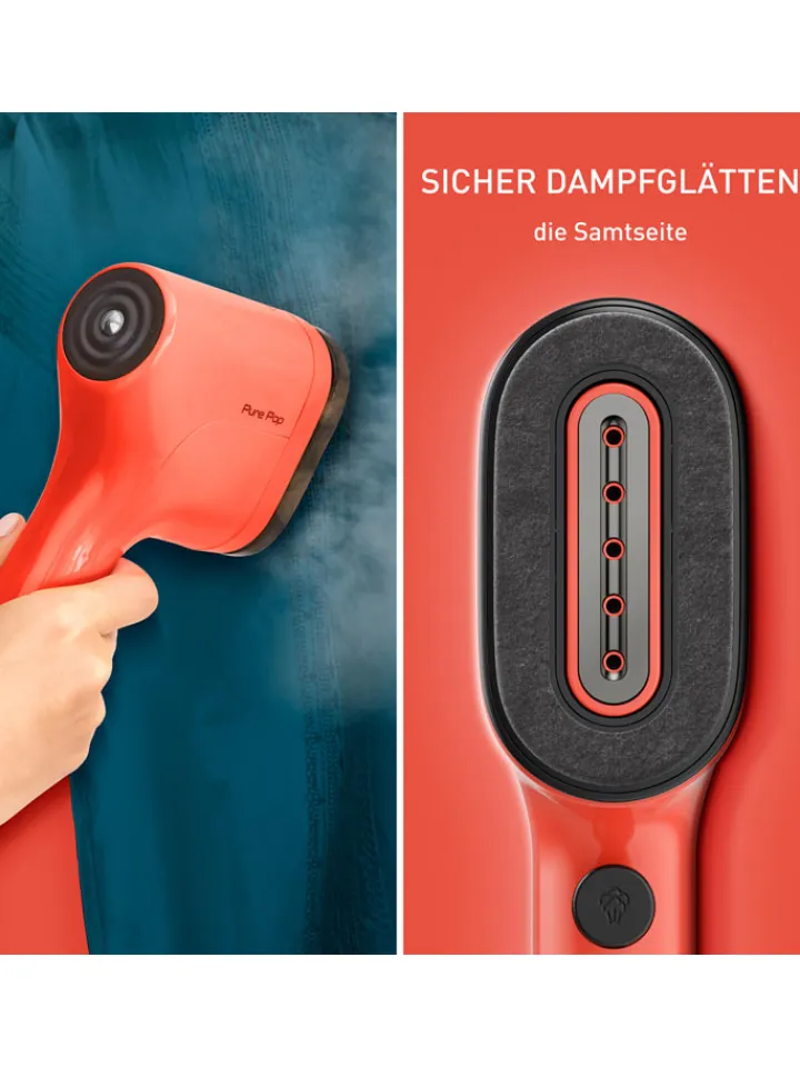 Tefal Bügeleisen|Klima & Haushalt<Dampfglätter "Pure Pop" in Rot