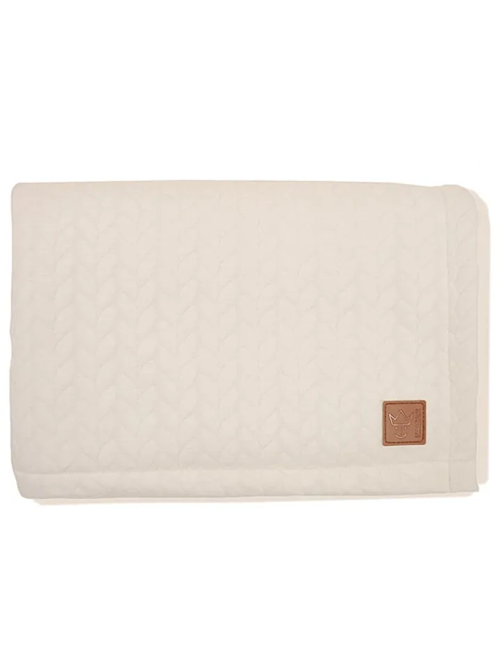 Kaiser Naturfellprodukte Wohndecken & Plaids<Decke "Quilly" in Creme - (L)100 x (B)75 cm