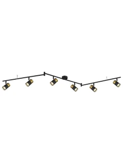 Globo lighting Decken- & Hängeleuchten<Deckenleuchte in Schwarz - (L)180 x (B)8 x (H)18,5 cm