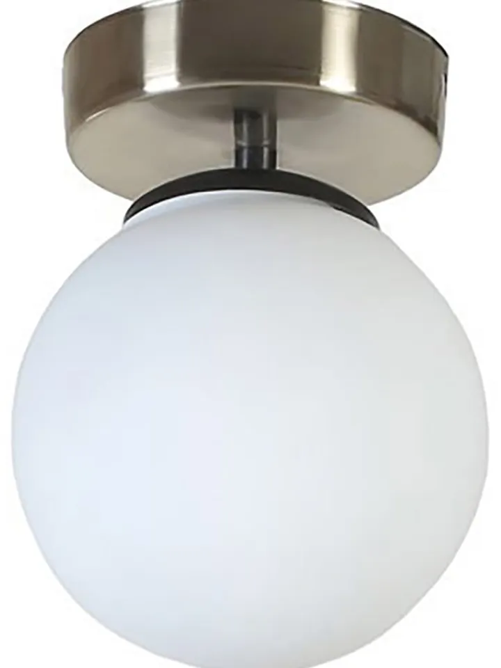 Opviq Decken- & Hängeleuchten<Deckenleuchte in Weiß/ Silber - (B)15 x (H)20 cm
