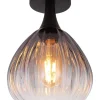 Globo lighting Decken- & Hängeleuchten<Deckenleuchte ''Olsen'' in Schwarz - (H)27,5 x Ø 20 cm