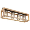 Globo lighting Decken- & Hängeleuchten<Deckenleuchte ''Pettey'' in Hellbraun - (B)74,5 x (H)20 x (T)22,5 cm