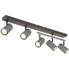 Globo lighting Decken- & Hängeleuchten<Deckenleuchte "Robby" in Schwarz/ Grau - (B)70 x (H)17 x (T)35 cm