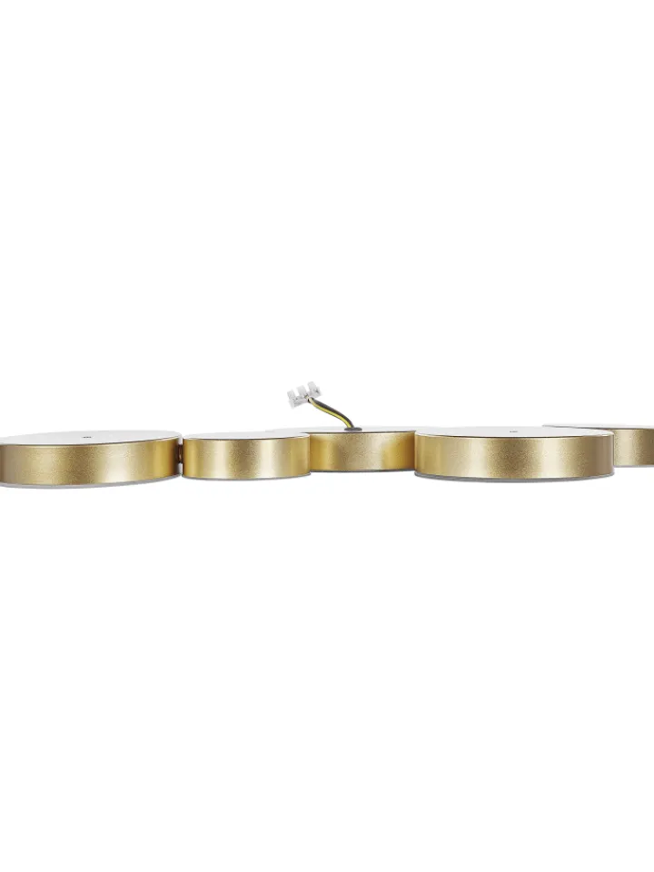 Beliani Decken- & Hängeleuchten<Deckenleuchten LUGA in Gold - (W) 54 x (H) 3 x (L) 20 cm