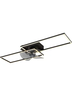 Globo lighting Klima & Haushalt<Deckenventilator "Tatiana" in Schwarz - (B)90 x (H)15 x (T)30 cm
