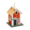 relaxdays Vögel<Deko Vogelhaus in Bunt - (B)18,5 x (H)25 x (T)18,5 cm