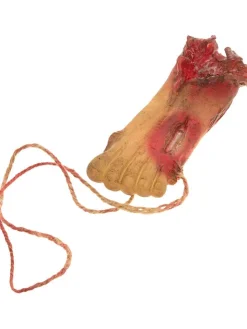 CHAKS Wohndekoration<Dekoanhänger "Blooded Foot" Creme/ Rot - (L)15 cm