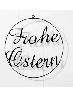Nordheim Wohndekoration<Dekoanhänger in Schwarz - Ø 30 cm