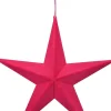 POSIWIO Wohndekoration<Dekoanhänger "Stern" in Pink - Ø 31 cm