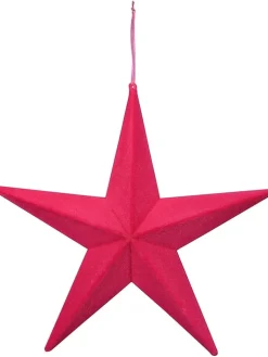 POSIWIO Wohndekoration<Dekoanhänger "Stern" in Pink - Ø 31 cm