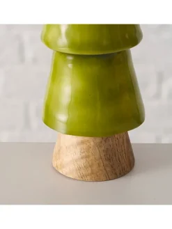 Boltze Dekofiguren & -Objekte<Dekoaufsteller "Freya" in Hellgrün - (H)18,5 cm