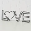 Boltze Dekofiguren & -Objekte<Dekoaufsteller "Love" in Schwarz - (H)10,5 cm