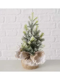 Boltze Künstliche Weihnachtsbäume<Dekobaum "Tanne" in Grün - (H)22 x Ø 12 cm