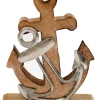 SiL Interiors Dekofiguren & -Objekte<Dekofigur "Anchor" in Hellbraun/ Silber - (B)14 x (H)21 cm
