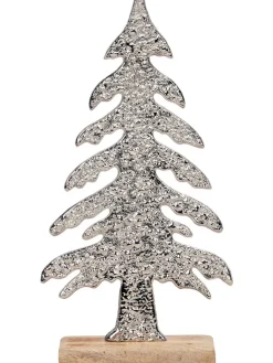 POSIWIO Dekofiguren & -Objekte<Dekofigur "Baum" in Silber - (B)15,5 x (H)30,5 x (T)5 cm