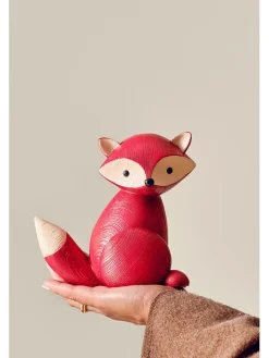 Jotex Dekofiguren & -Objekte<Dekofigur ''Foxess'' in Rot - (B)16,4 x (H)17,8 x (T)10,8 cm