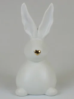 AM Design Dekofiguren & -Objekte<Dekofigur ''Hase'' in Weiß - (B)11 x (H)21 x (T)10 cm