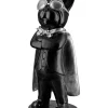 GILDE Dekofiguren & -Objekte<Dekofigur "Hero Dog" in Schwarz/ Silber - (B)13 x (H)32,5 x (T)10 cm