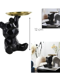 Rétro Chic Dekofiguren & -Objekte<Dekofigur in Schwarz - (H)12 cm