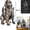 The Concept Factory Dekofiguren & -Objekte<Dekofigur in Schwarz/ Silber/ Gold - (H)45 cm