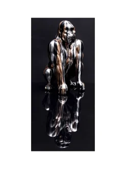 The Concept Factory Dekofiguren & -Objekte<Dekofigur in Schwarz/ Silber/ Gold - (H)45 cm