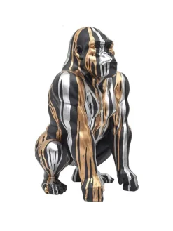 The Concept Factory Dekofiguren & -Objekte<Dekofigur in Schwarz/ Silber/ Gold - (H)45 cm