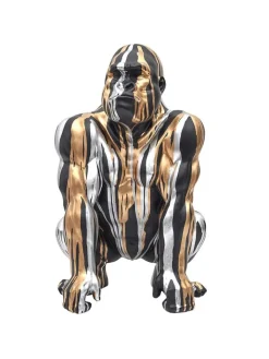 The Concept Factory Dekofiguren & -Objekte<Dekofigur in Schwarz/ Silber/ Gold - (H)45 cm