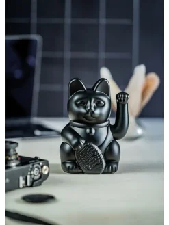 Donkey Dekofiguren & -Objekte<Dekofigur ''Lucky Cat'' in Schwarz - (B)10,5 x (H)15 x (T)8,5 cm