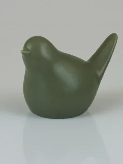 AM Design Dekofiguren & -Objekte<Dekofigur "Vogel" in Khaki - (B)12 x (H)9 cm