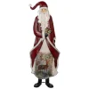 Clayre & Eef Dekofiguren & -Objekte<Dekofigur "Weihnachtsmann" in Rot - (B)33 x (H)85 x (T)16 cm