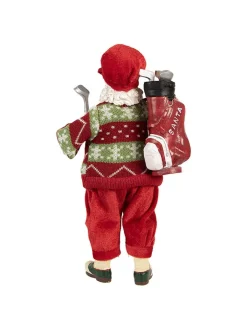 Clayre & Eef Dekofiguren & -Objekte<Dekofigur "Weihnachtsmann" in Rot - (H)28 cm