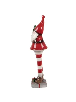 Clayre & Eef Dekofiguren & -Objekte<Dekofigur "Weihnachtsmann" in Rot/ Weiß - (H)30 cm