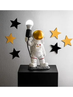 ABERTO DESIGN Lichterketten & Dekobeleuchtung|Lichterketten & Deko-Leuchten<Dekoleuchte "Astronaut" in Weiß - (H)32 cm