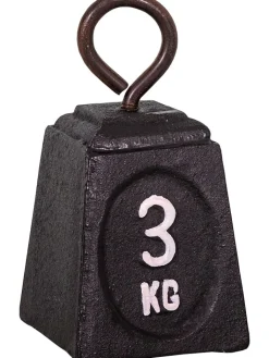Anticline Dekofiguren & -Objekte<Dekoobjekt "3kg" in Schwarz - (B)8 x (H)15 x (T)8 cm