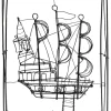 Kare Dekofiguren & -Objekte<Dekoobjekt "Sail Boat" in Schwarz - (B)23 x (H)28 x (T)8 cm