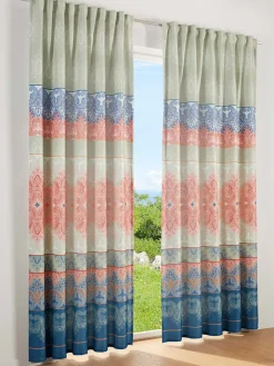 heine home Gardinen, Jalousien & Rollos<Dekoschal in Beige/ Rot/ Blau