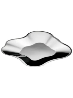 iittala Dekoschalen<Dekoschale ''Aalto'' in Silber - (L)49 x (B)50,4 cm