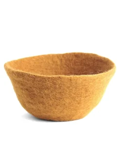 FILZLIG Dekoschalen<Dekoschale in Gelb - (H)9 x Ø 15 cm