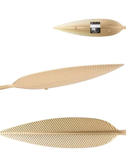 Rétro Chic Dekoschalen<Dekoschale in Gold - (B)55 x (H)2,5 x (T)13 cm