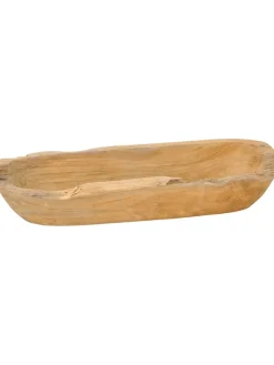 POSIWIO Dekoschalen<Dekoschale in Hellbraun - (B)40,5 x (H)7 x (T)14 cm