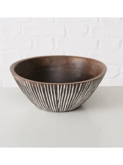 Boltze Dekoschalen<Dekoschale ''Riffley'' in Braun - (H)10 x Ø 25 cm
