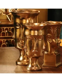 Kare Dekoschalen<Dekoschale "Rosto" in Gold - (H)26 cm