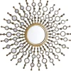 Beliani Spiegel<Dekospiegel BLOIS in Gold - (W) 70 x (H) 70 x (L) 3 cm