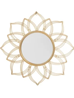 Beliani Spiegel<Dekospiegel MILLY in Gold - (W) 67 x (H) 67 x (L) 4 cm