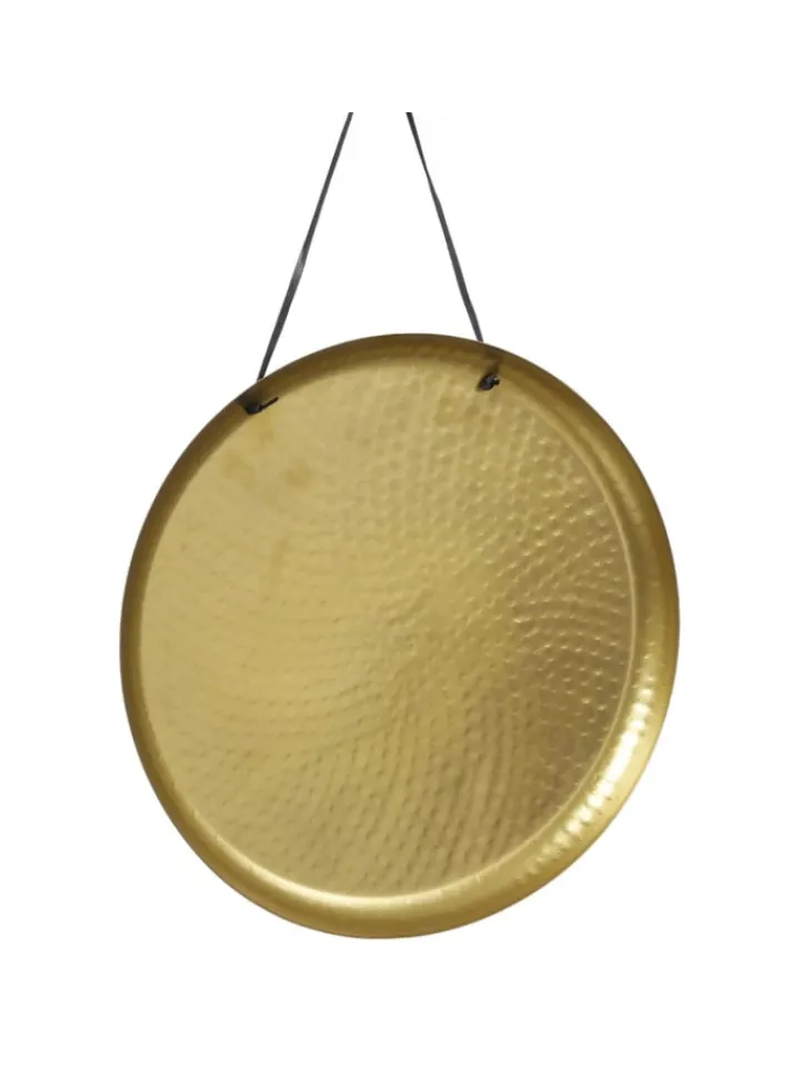 MARELIDA Dekoschalen<Dekotablett Dekoteller aus Metall magnetisch D: 38,5cm in gold