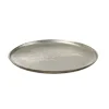 MARELIDA Dekoschalen<Dekoteller Dekotablett runder Kerzenteller Aluminium D: 20cm in silber