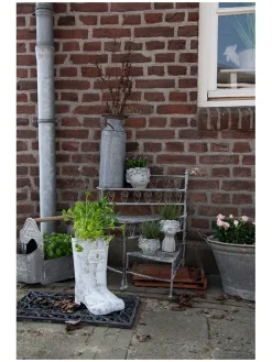 Clayre & Eef Gartendekoration<Deko-Werkzeugkasten in Grau - (B)50 x (H)35 x (T)23 cm